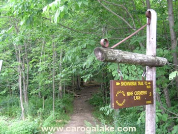 Nine Cornered Lake Trail Sign